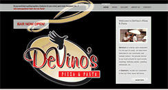 Desktop Screenshot of devinospizzapasta.com